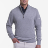 Baruffa Merino Quarter Zip Sweater | Marsh Wordmark | Light Charcoal