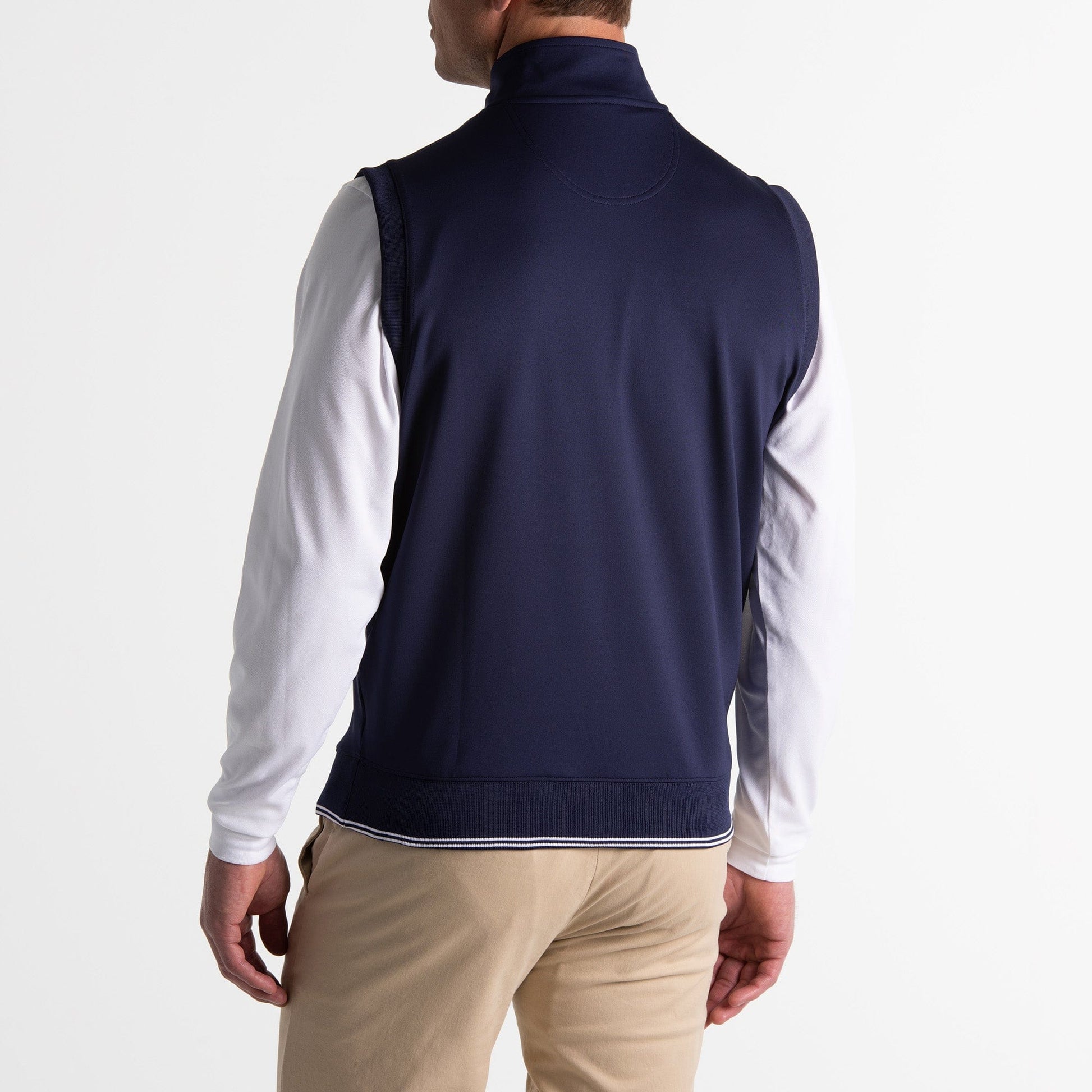 NECK PRINT CAVES 1/4 ZIP VEST-SALE - Fairway & Greene