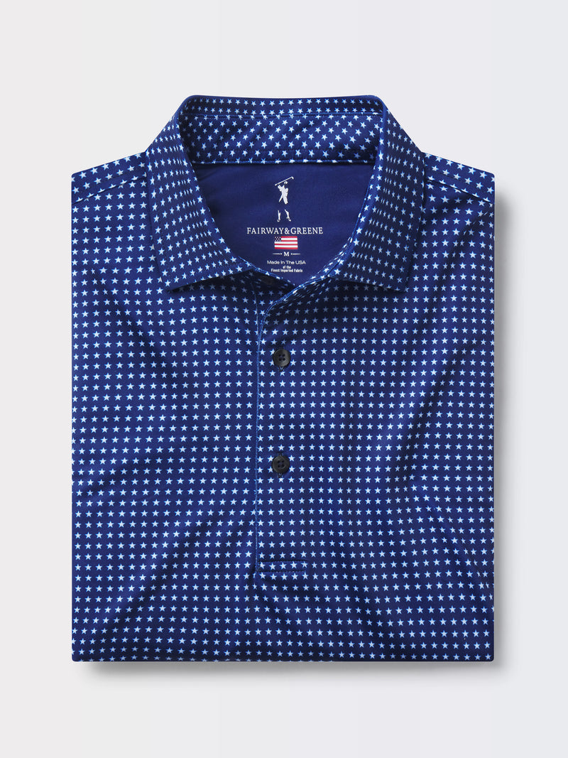 STARS ALIGNED PRINT POLO