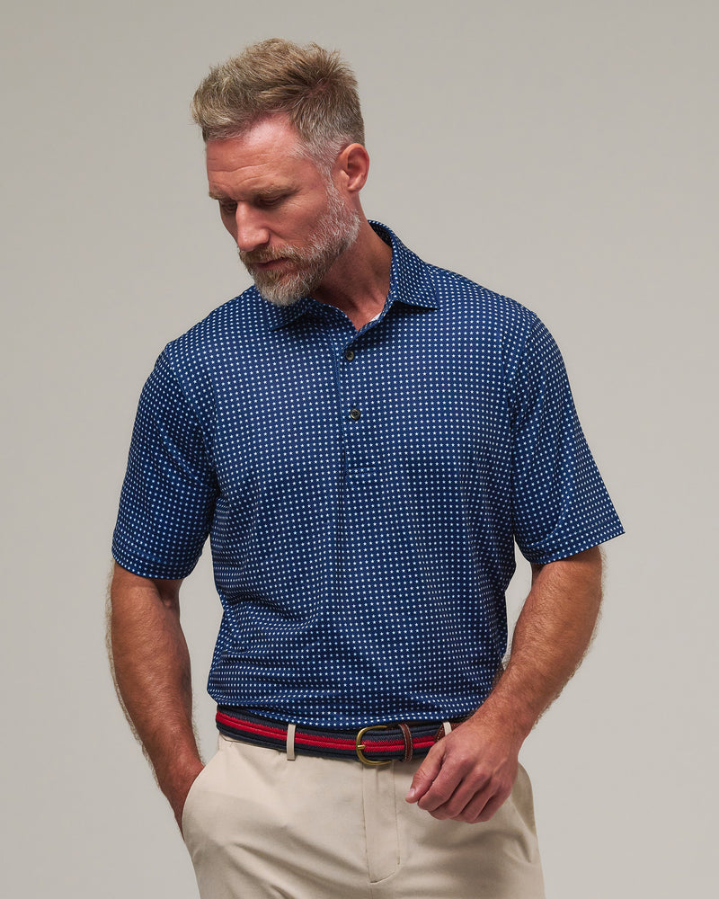 STARS ALIGNED PRINT POLO