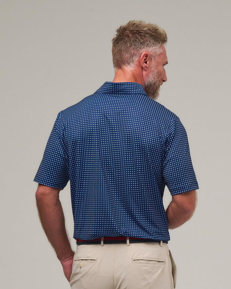 STARS ALIGNED PRINT POLO