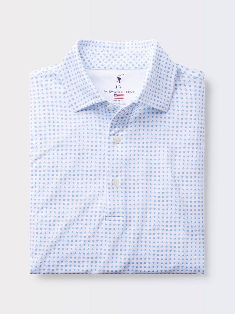 STARS ALIGNED PRINT POLO
