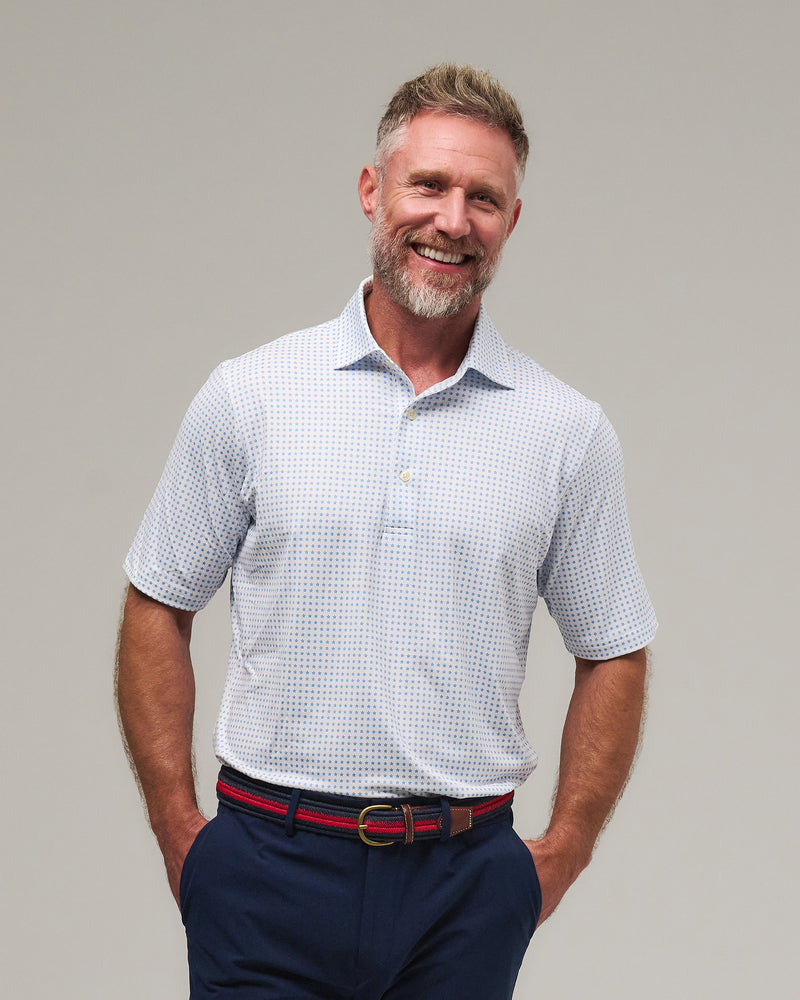 STARS ALIGNED PRINT POLO