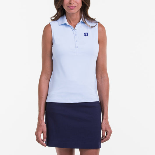 DUKE UNIVERSITY | SLEEVELESS CHARLOTTE JERSEY POLO | Collegiate - Fairway & Greene