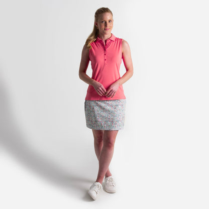 SLEEVELESS CHARLOTTE JERSEY POLO-SALE - Fairway & Greene