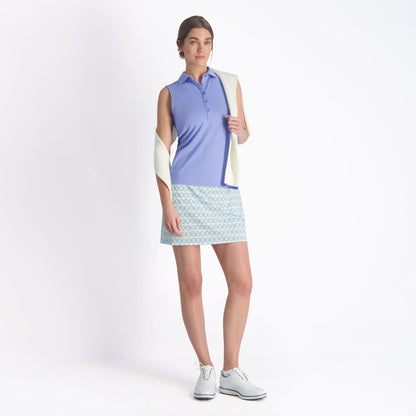 SLEEVELESS CHARLOTTE JERSEY POLO-SALE - Fairway & Greene