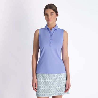 SLEEVELESS CHARLOTTE JERSEY POLO-SALE - Fairway & Greene