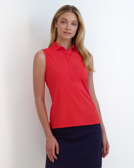 SLEEVELESS CHARLOTTE JERSEY POLO