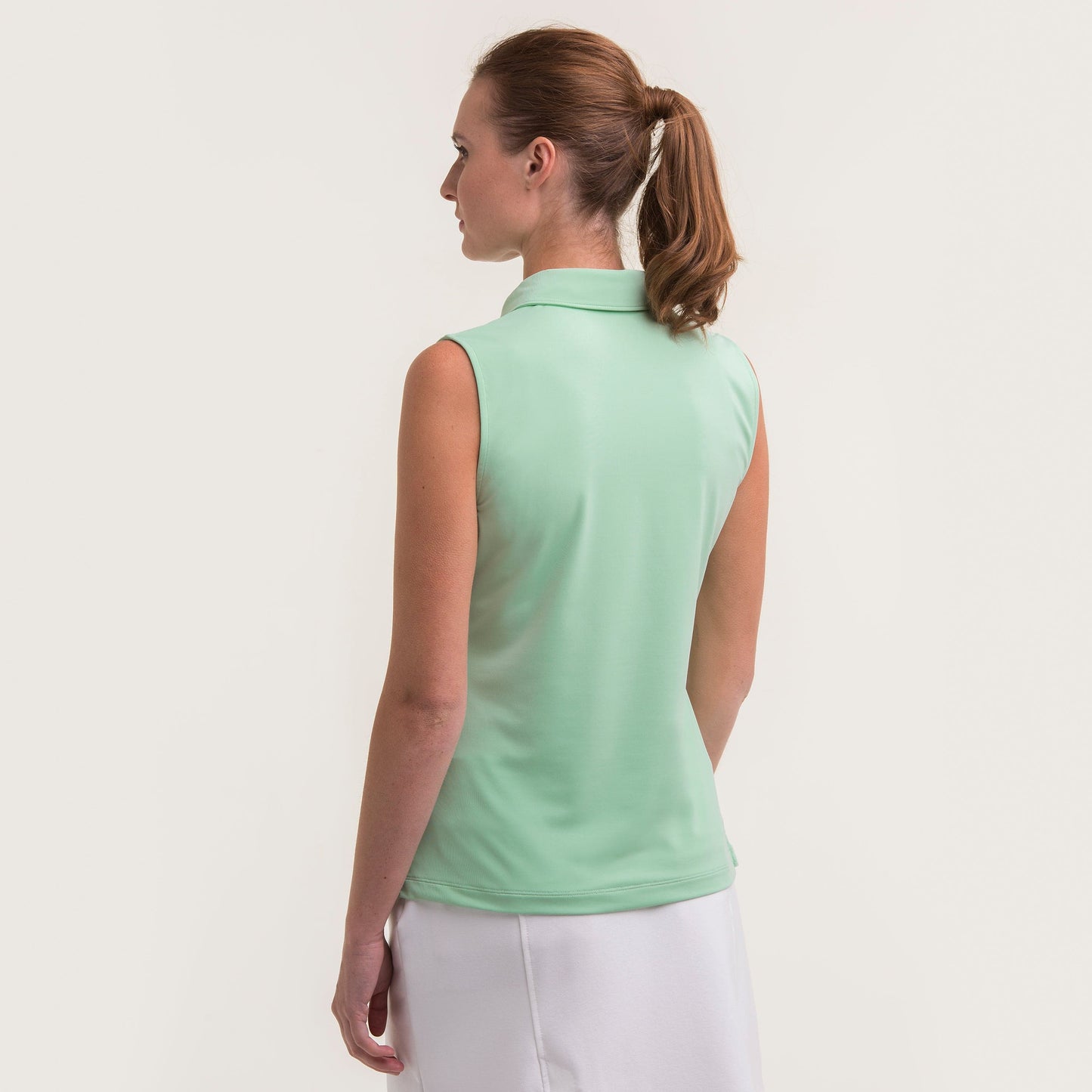 SLEEVELESS CHARLOTTE JERSEY POLO-SALE - Fairway & Greene