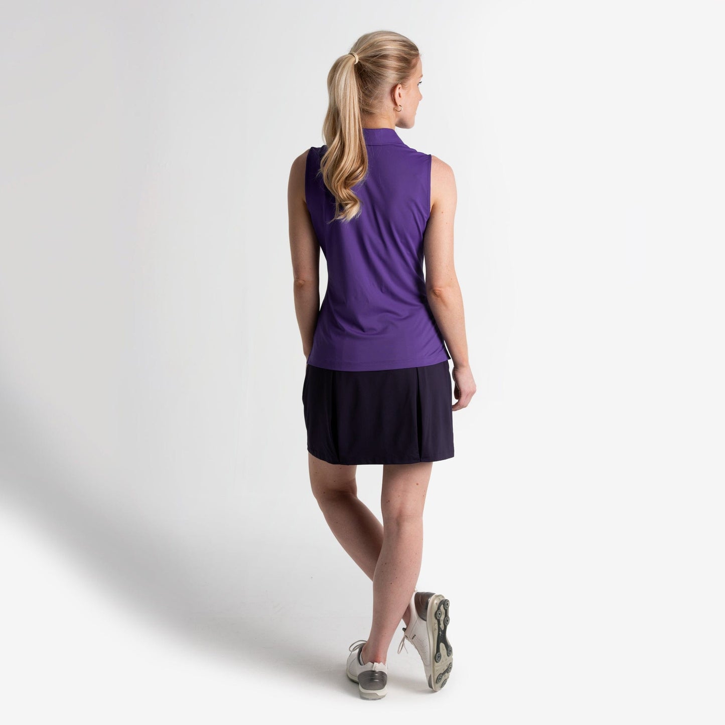 SLEEVELESS CHARLOTTE JERSEY POLO-SALE - Fairway & Greene