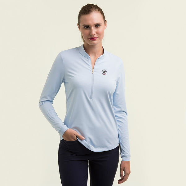CAT Long Sleeve Zip | Moisture Wicking, UPF 50+ Fairway & Greene