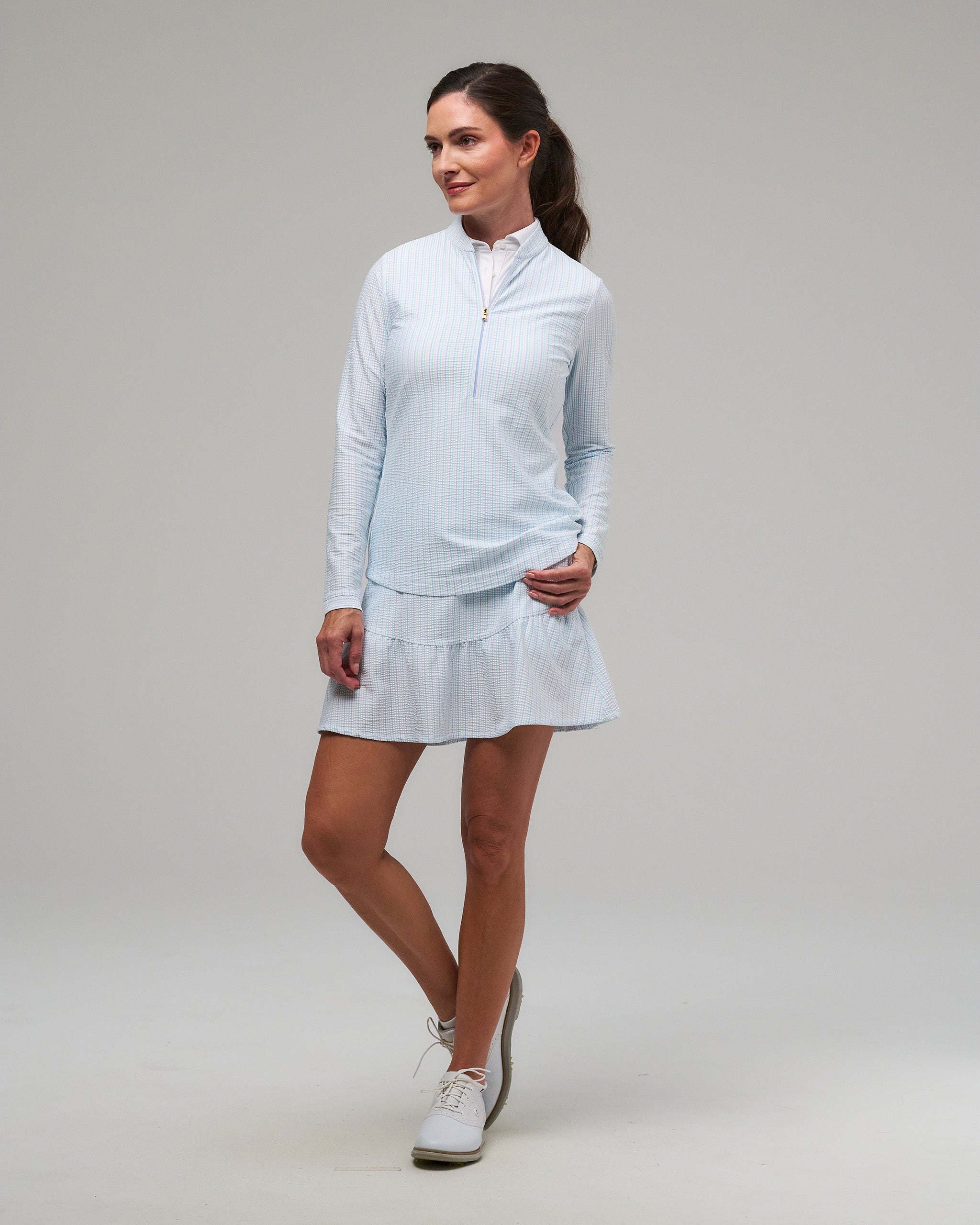 CAT LONG SLEEVE ZIP – Fairway & Greene
