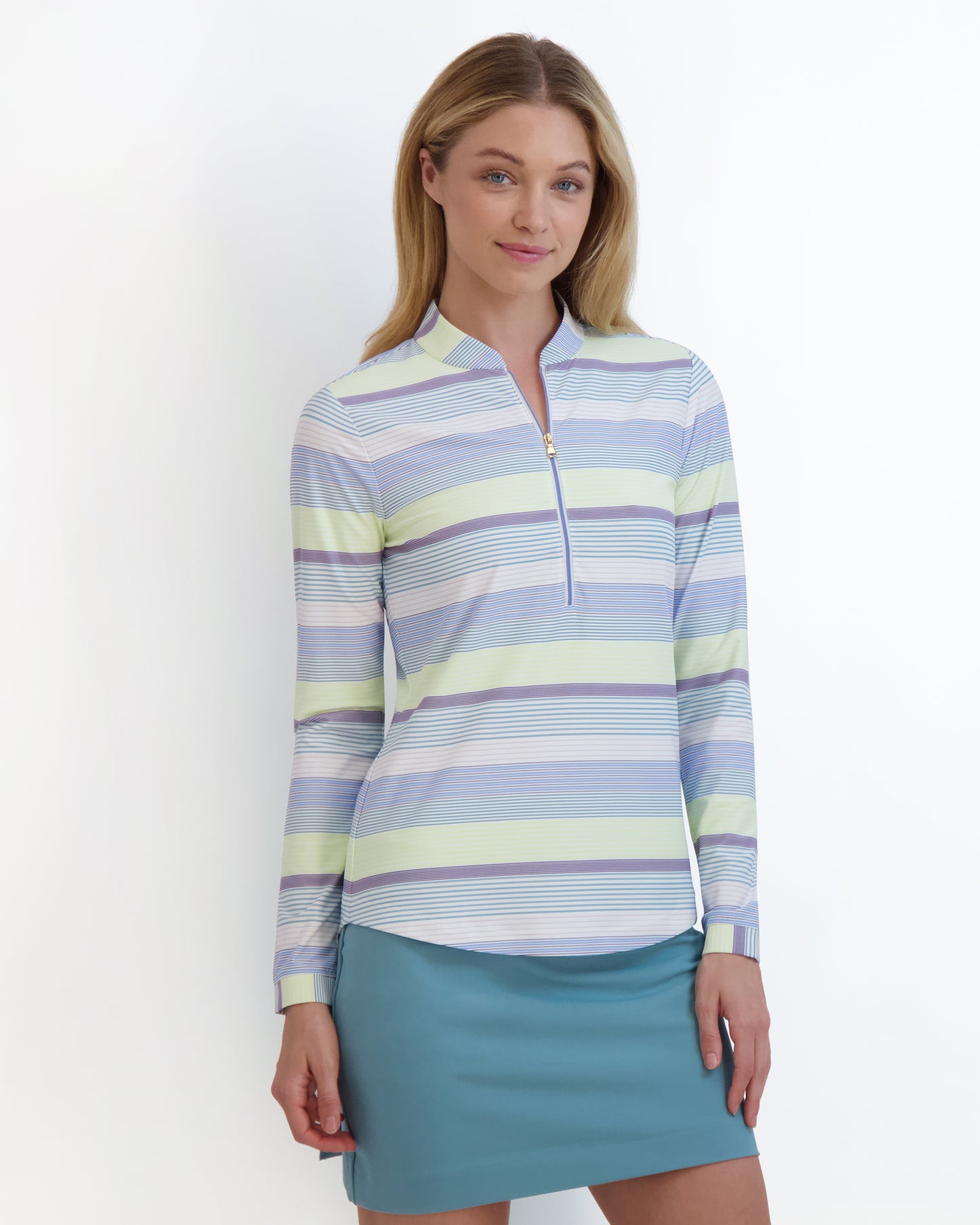 CAT LONG SLEEVE ZIP - Fairway & Greene