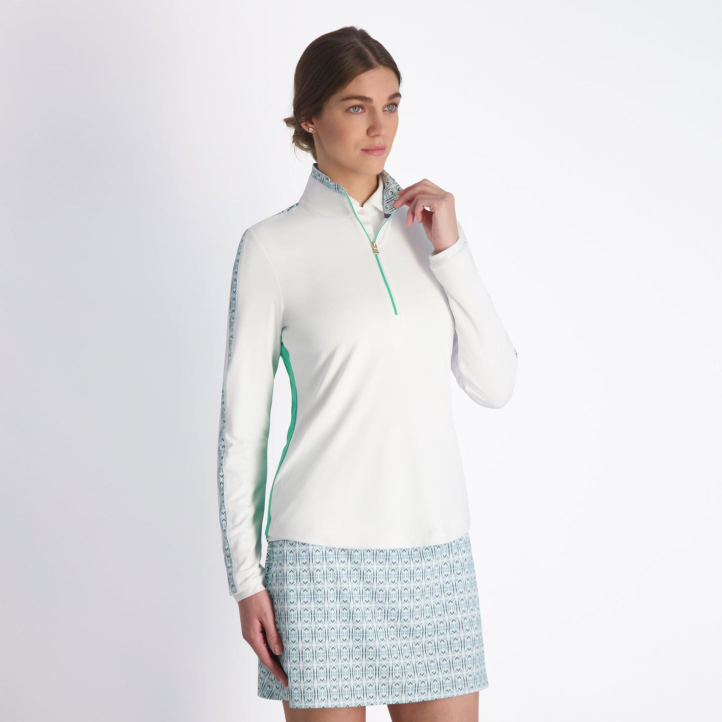 AIMEE ZIP MOCK-SALE - Fairway & Greene