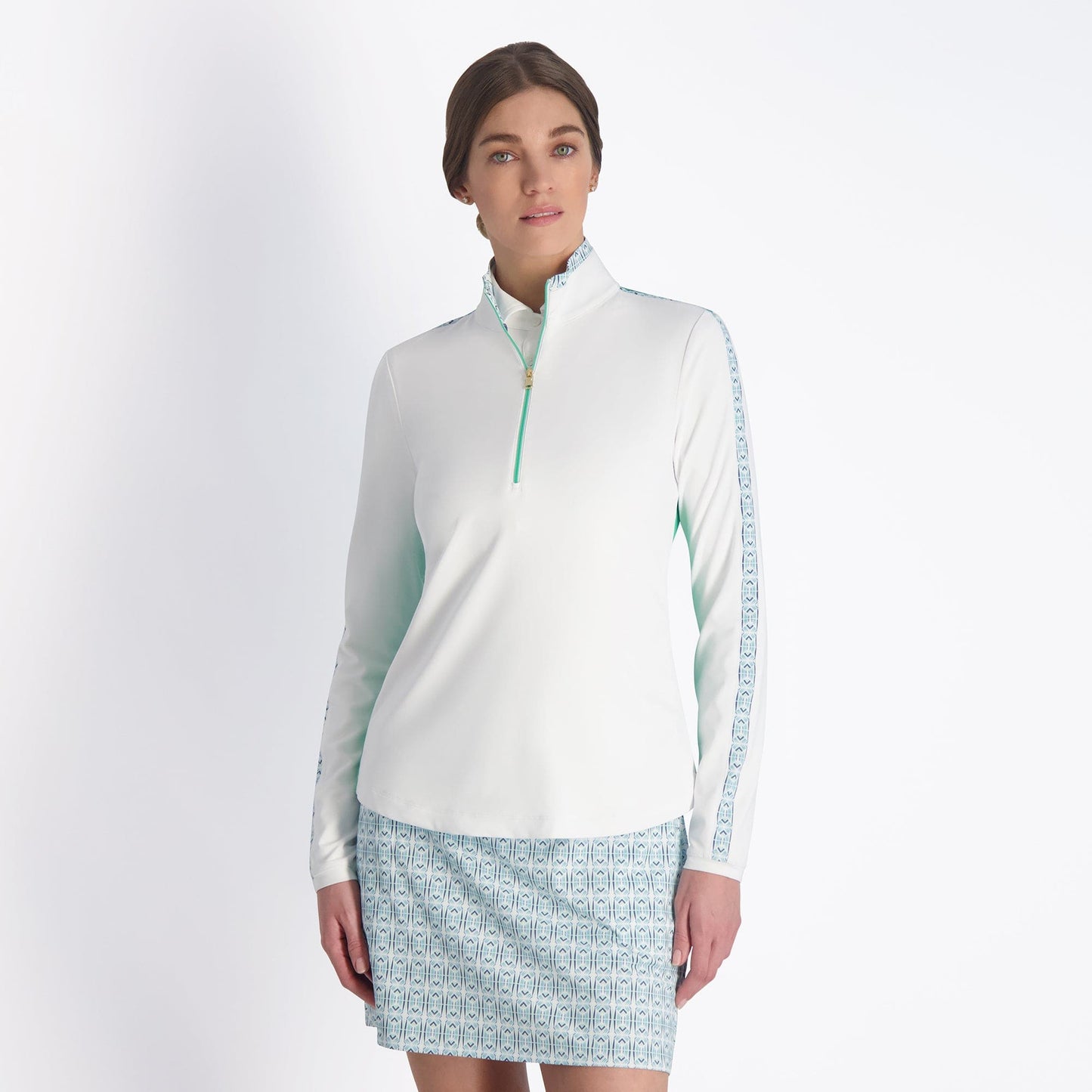 AIMEE ZIP MOCK-SALE - Fairway & Greene