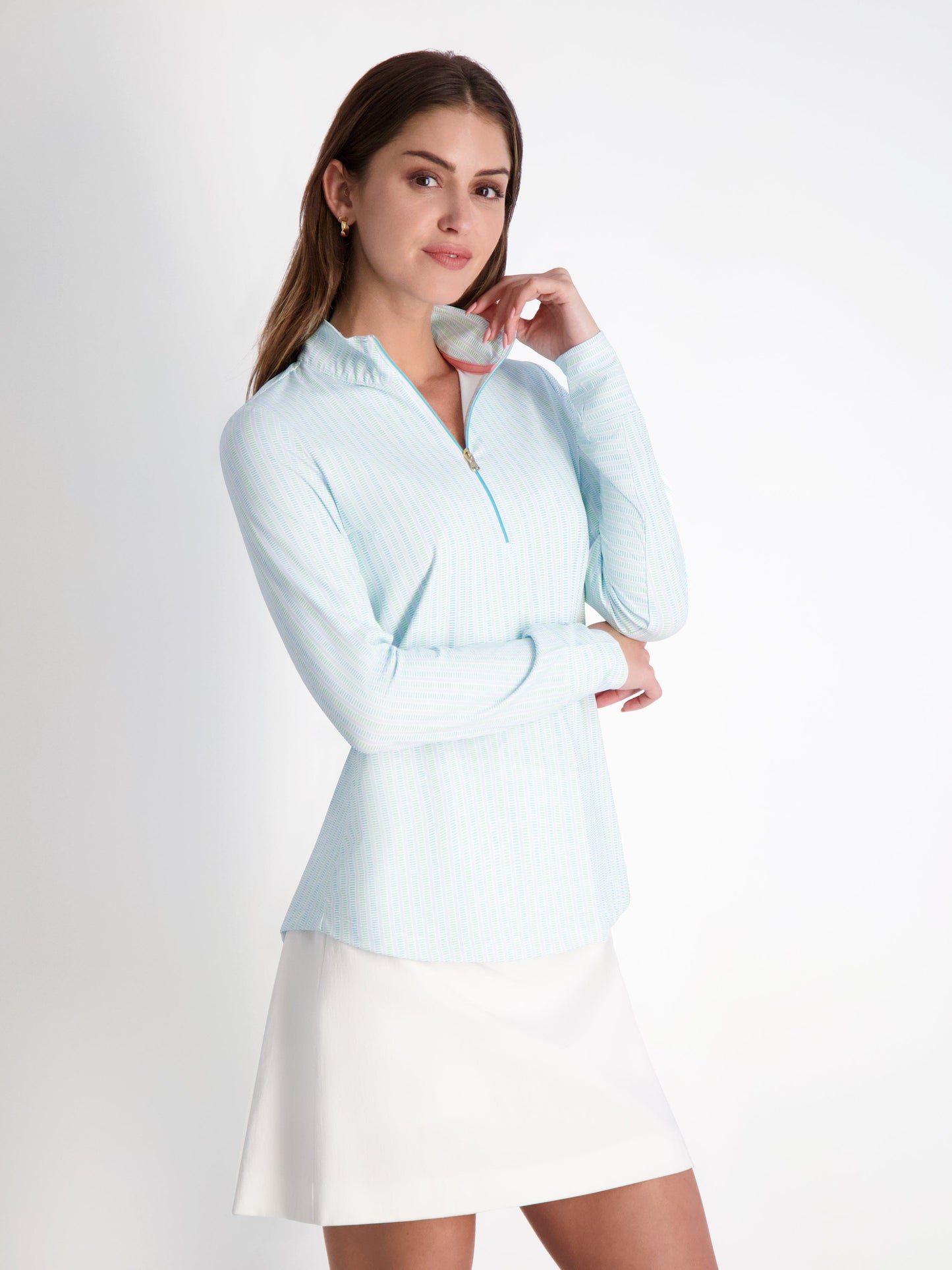 ELSIE ZIP MOCK-SALE - Fairway & Greene