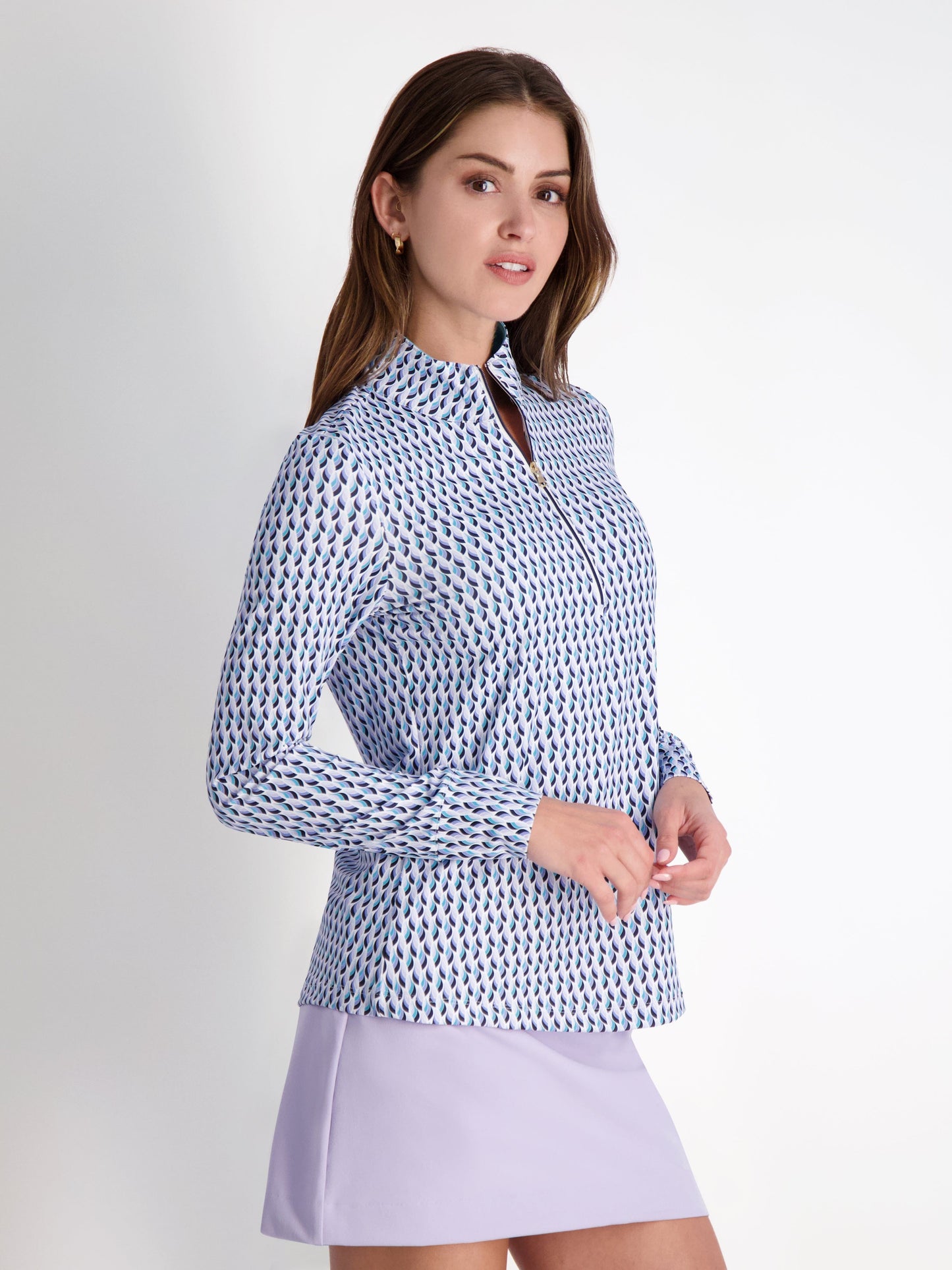 ELSIE ZIP MOCK-SALE - Fairway & Greene