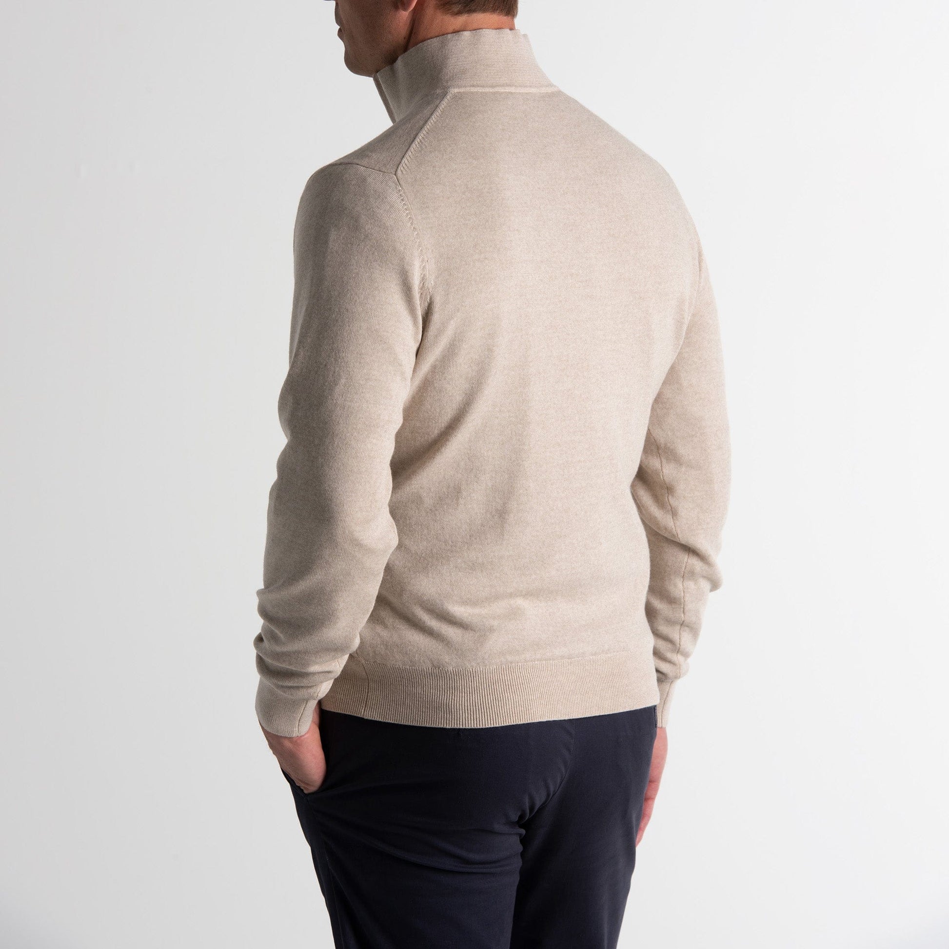 Baruffa Merino Quarter Zip Windsweater-Sale - Fairway & Greene