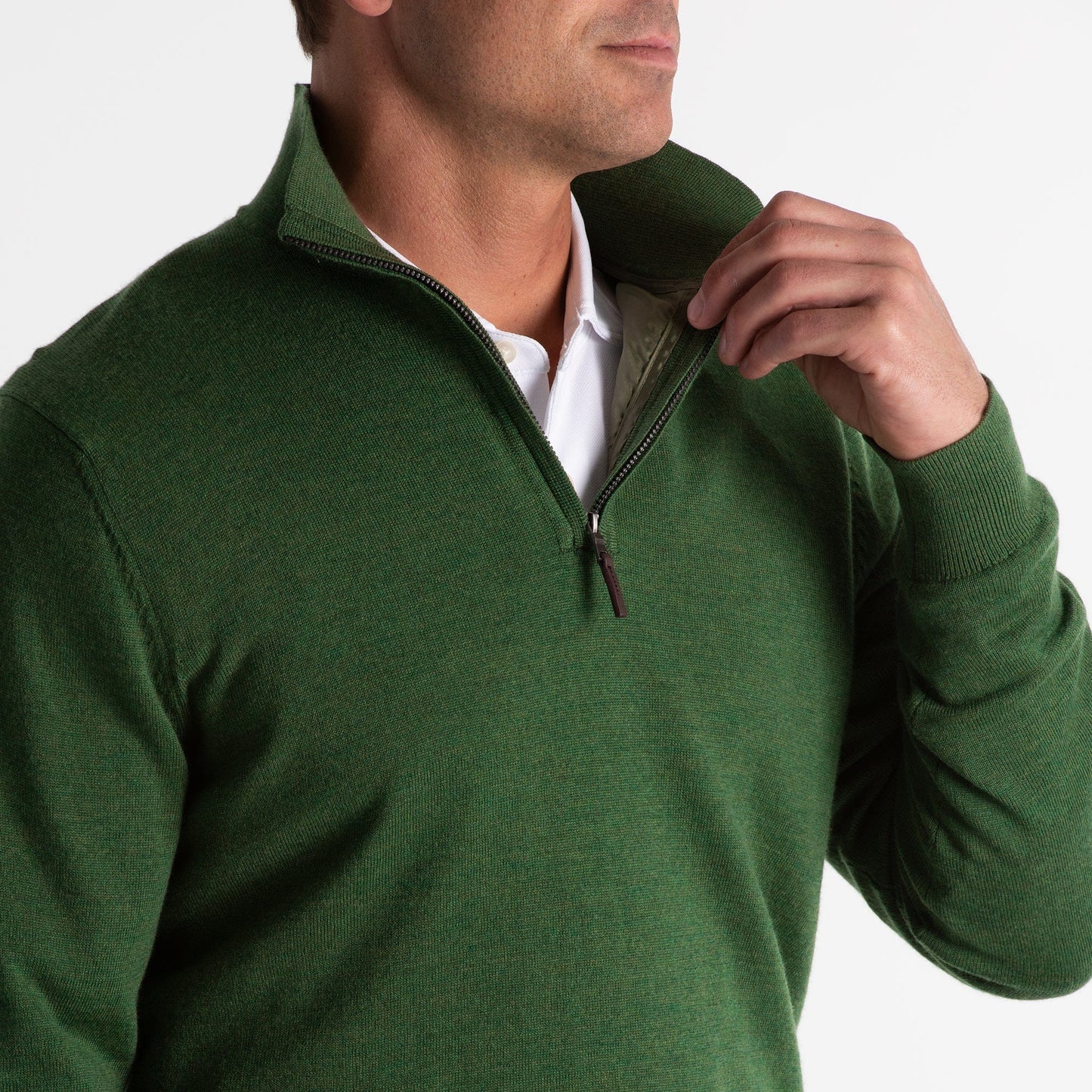 Baruffa Merino Quarter Zip Windsweater-Sale - Fairway & Greene