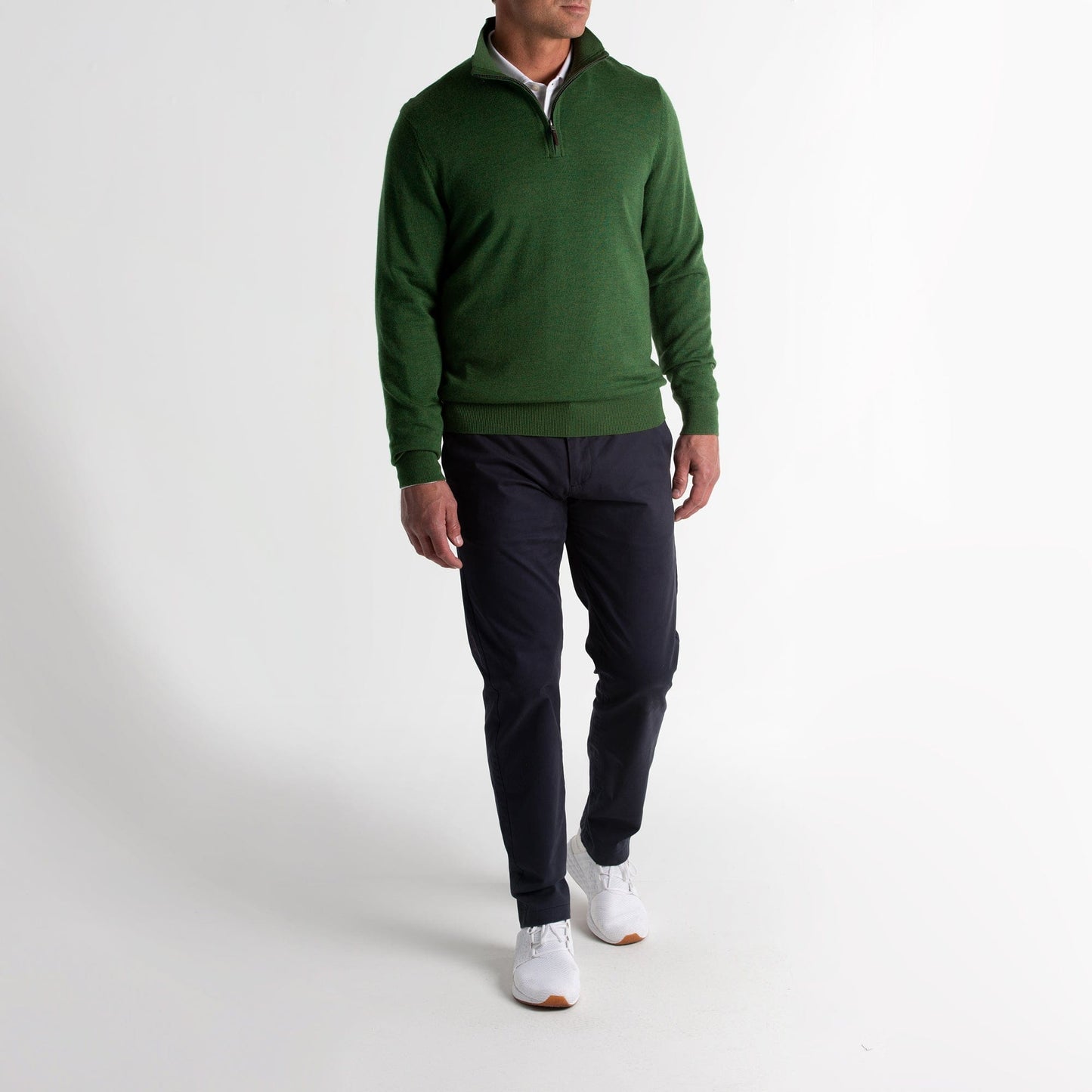 Baruffa Merino Quarter Zip Windsweater-Sale - Fairway & Greene