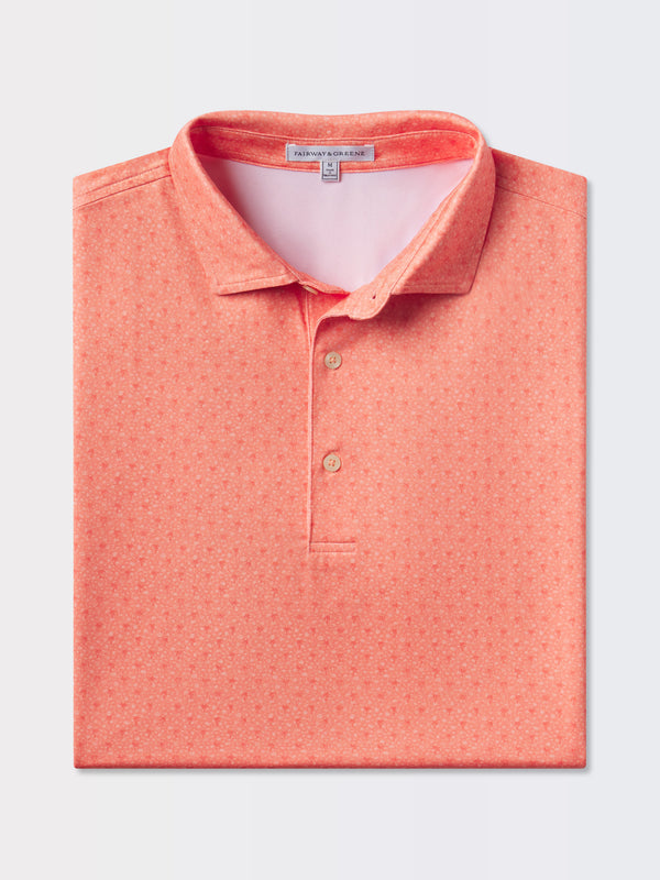 Fremont Palm Print Polo