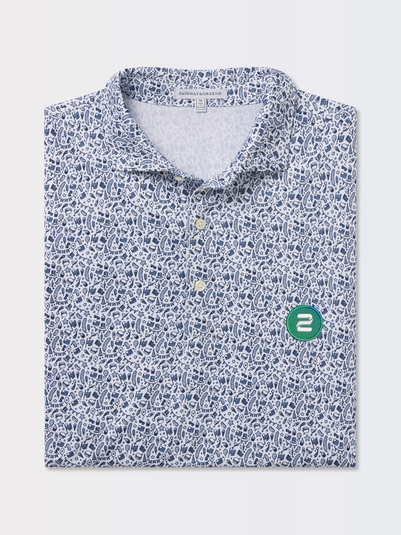 2 WAY ICON | INDEPENDENCE DAY PRINT POLO