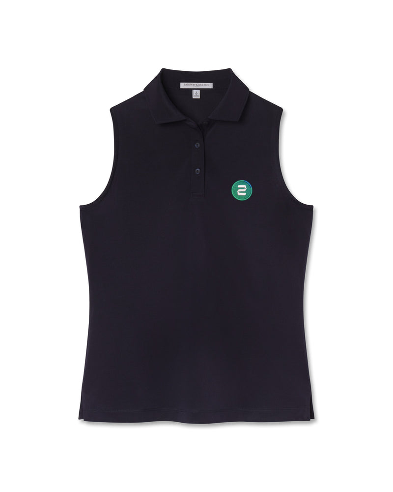 Diana Sleeveless Pique Polo | 2WAY Icon