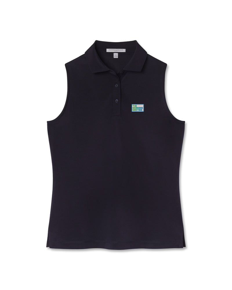 Diana Sleeveless Pique Polo | TMM