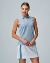 DIANA SLEEVELESS PIQUE POLO