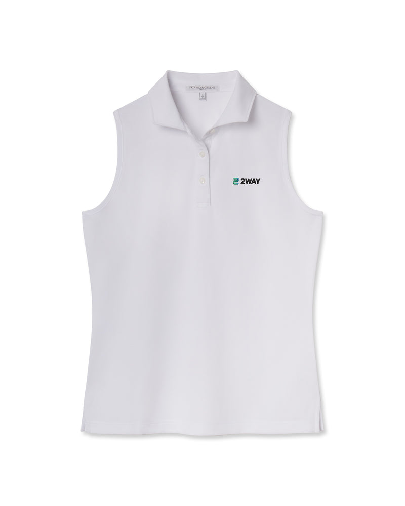 Diana Sleeveless Pique Polo | 2WAY