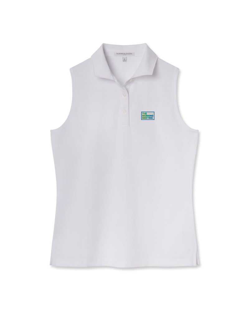 Diana Sleeveless Pique Polo | TMM