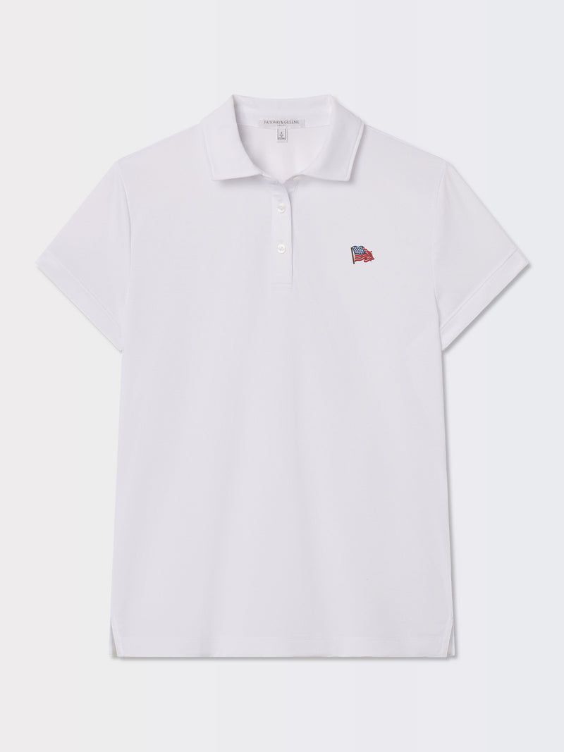 Dawn Pique Short Sleeve Polo | Waving Flag