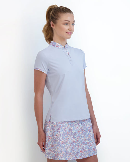 HEIDI SNAP CAP SLEEVE POLO