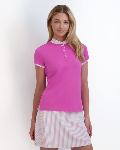 HEIDI SNAP CAP SLEEVE POLO