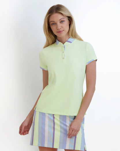 HEIDI SNAP CAP SLEEVE POLO