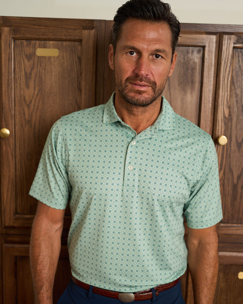 Lantana Print Polo