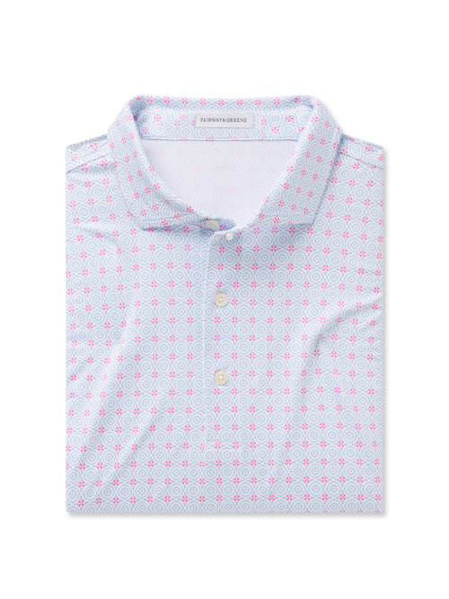 Lantana Print Polo