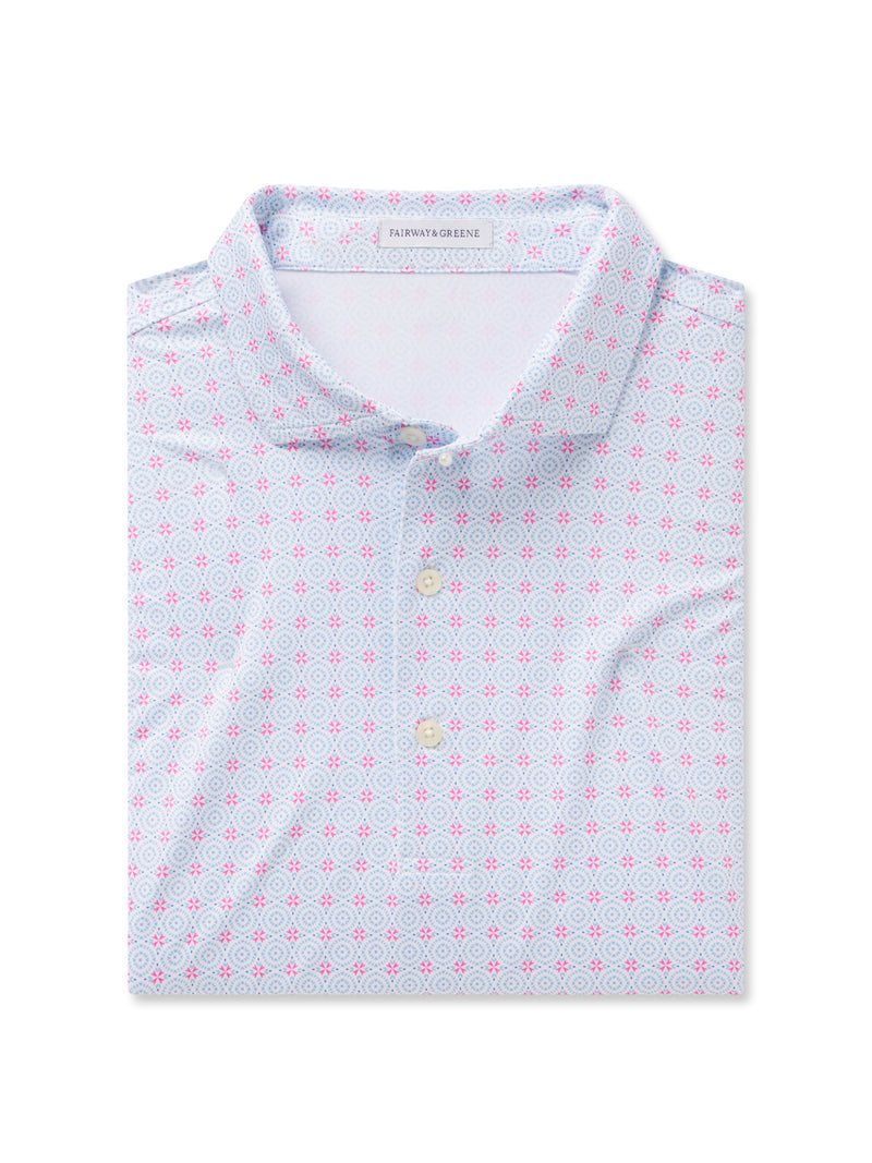 Lantana Print Polo