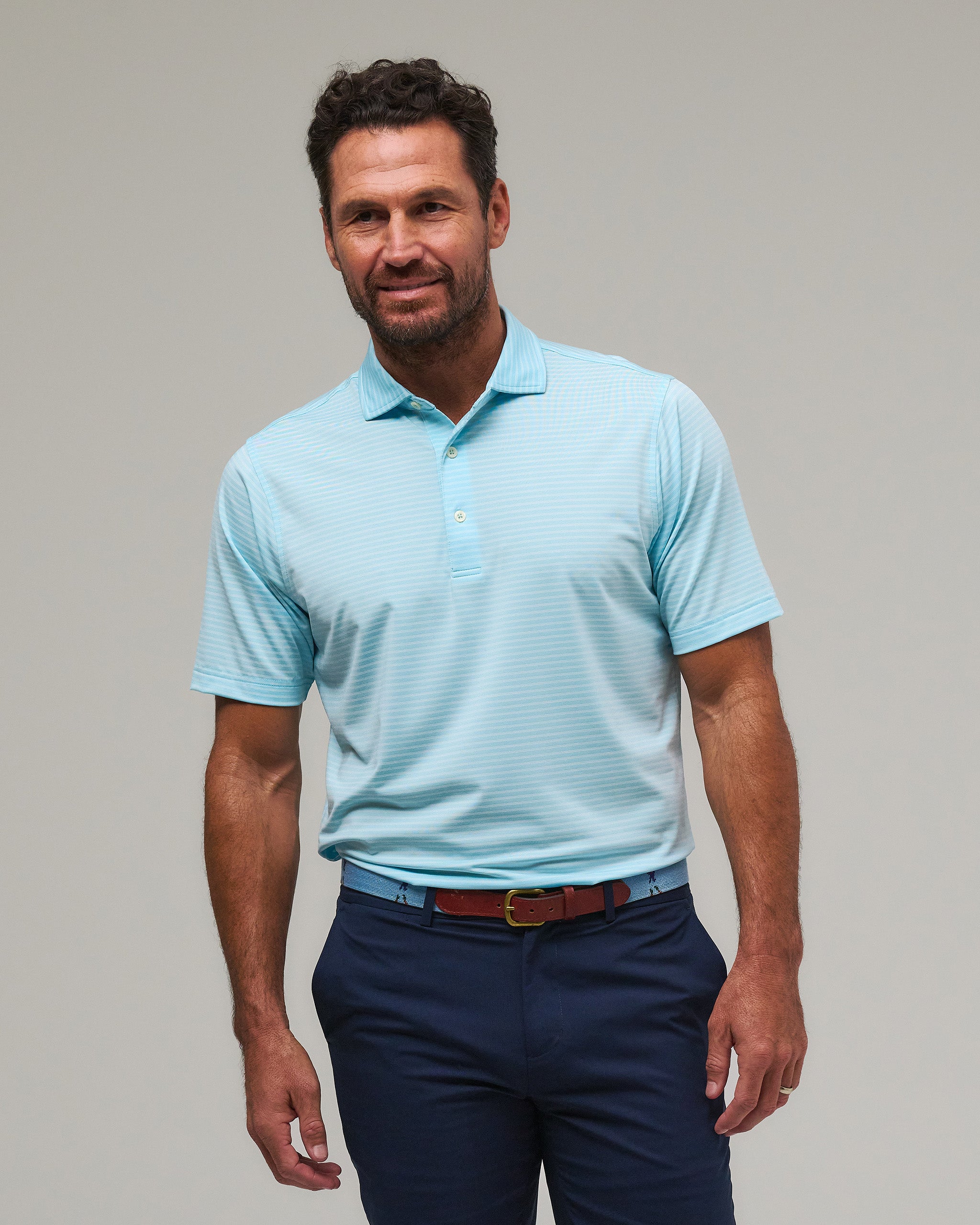 Newburyport Stripe Polo | Men's Golf Polo – Fairway & Greene