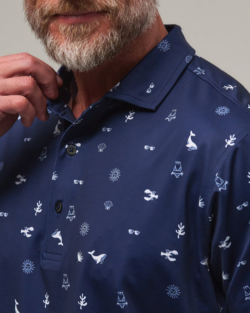 GOOD HARBOR PRINT POLO