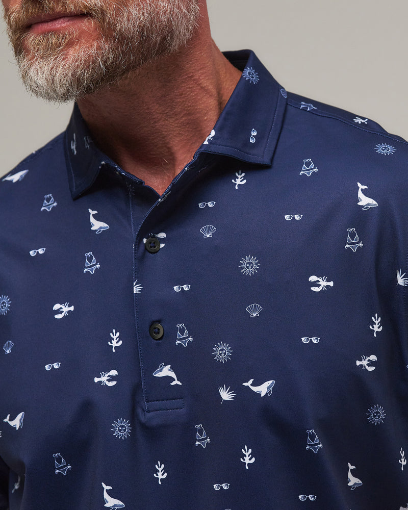 GOOD HARBOR PRINT POLO