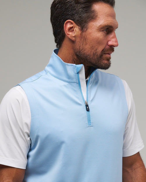 COUGHLIN STRIPE QUARTER ZIP VEST