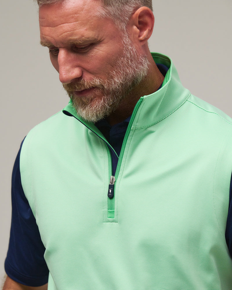 COUGHLIN STRIPE QUARTER ZIP VEST