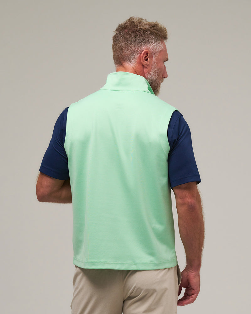 COUGHLIN STRIPE QUARTER ZIP VEST