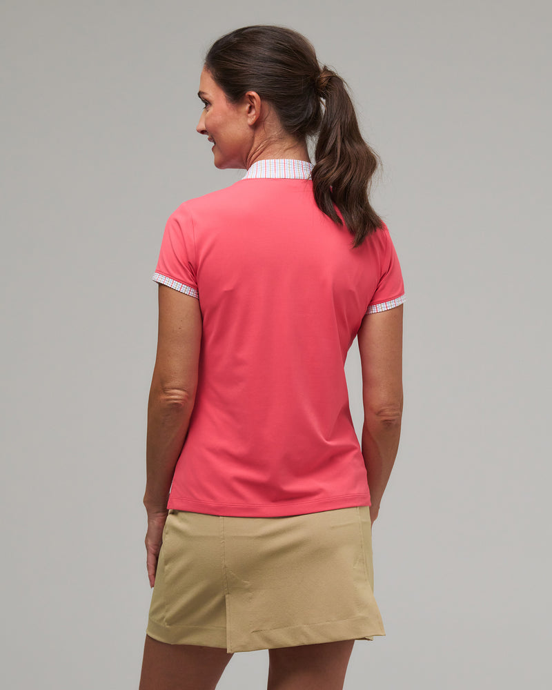 EMILIE SHORT SLEEVE ZIP