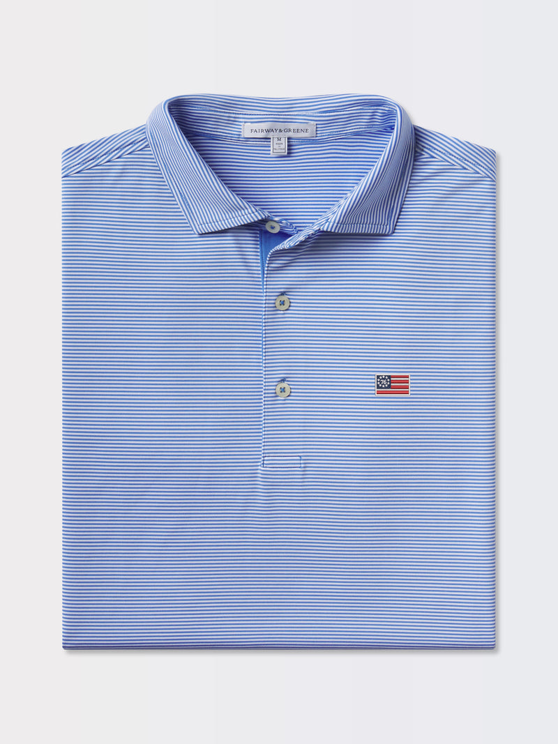 Bryant Stripe Polo | 76 Flag