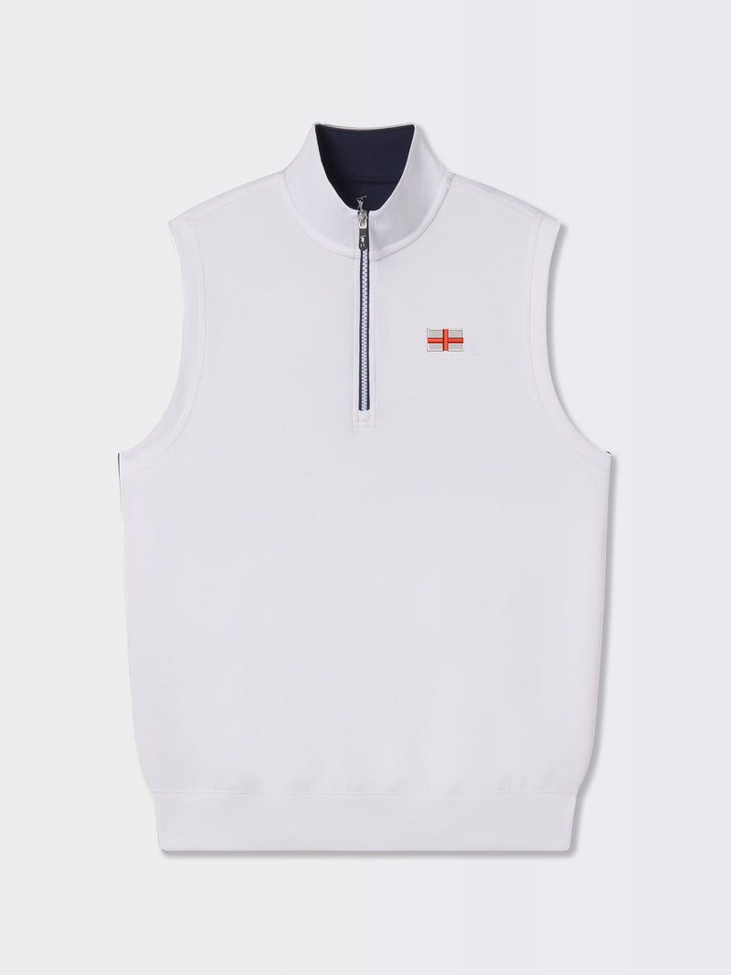 CAVES QUARTER ZIP VEST | ENGLAND