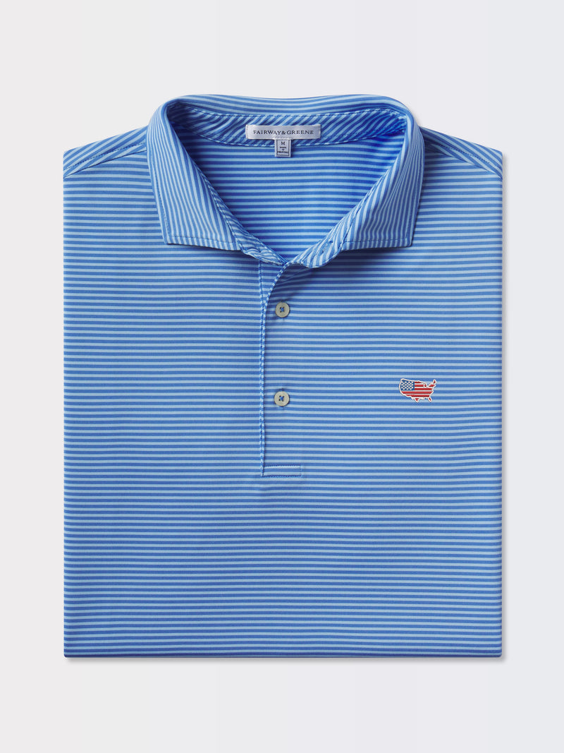 Park Stripe Polo | USA Map