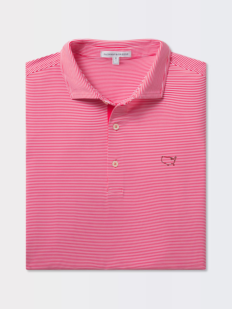 Bryant Stripe Polo | USA Map Outline