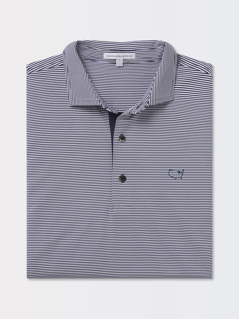Bryant Stripe Polo | USA Map Outline